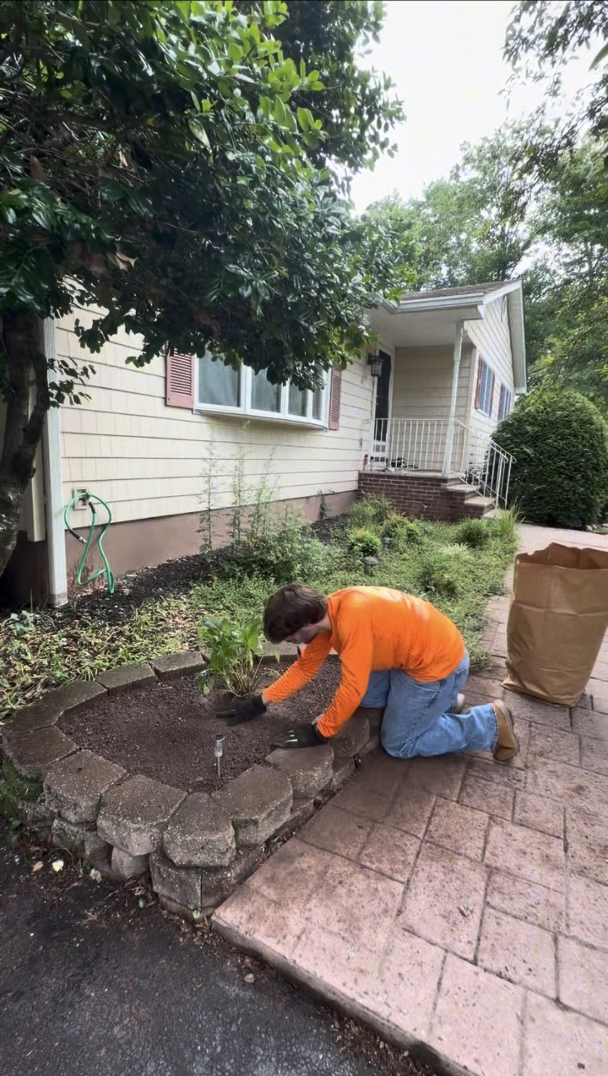 Before and after landscaping transformation by TR Terrain Works LLC